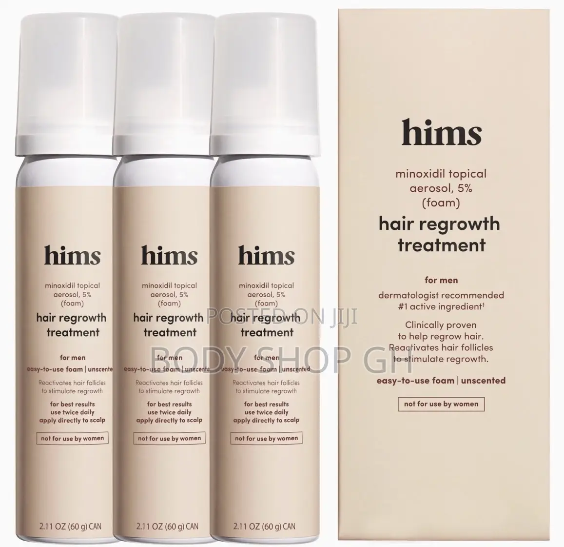 Hims Hair Regrowth Treatment - Topical Minoxidil 5% Solution for Men