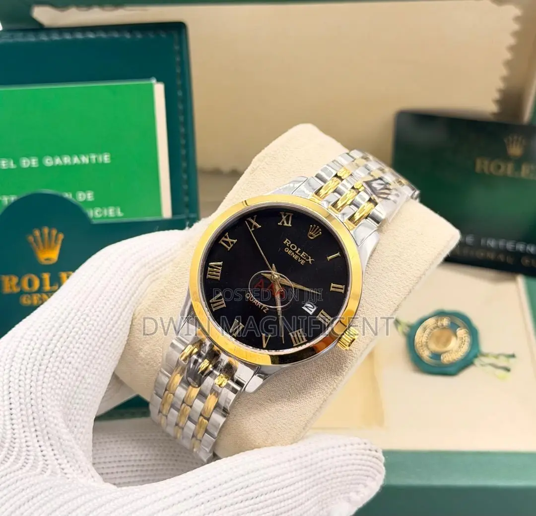 Rolex Geneve Roman Numerals Quartz Watch