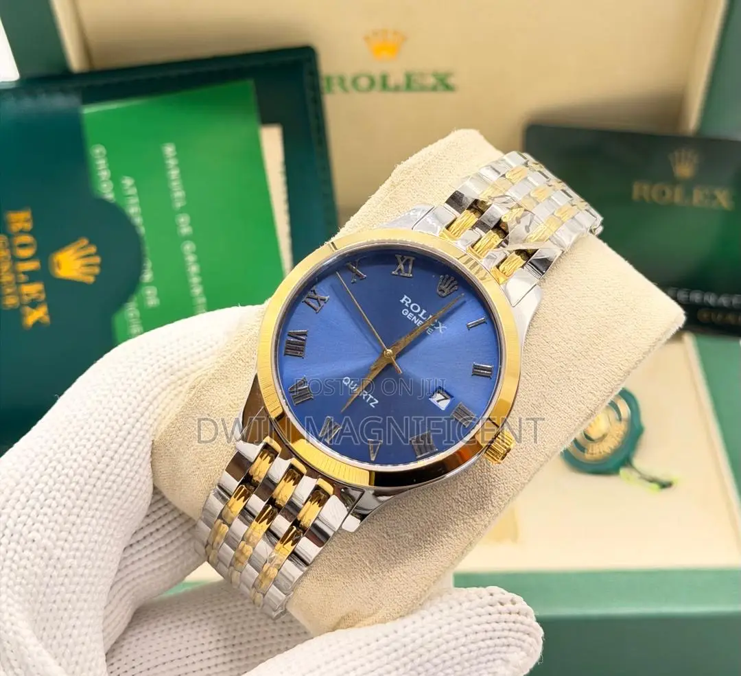 Rolex Geneve Roman Numerals Quartz Watch
