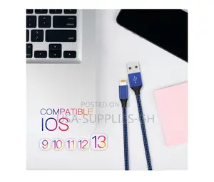 Apple Mfi Certified 6ft Usb-a to Lightning Cable, Braided, From Usa