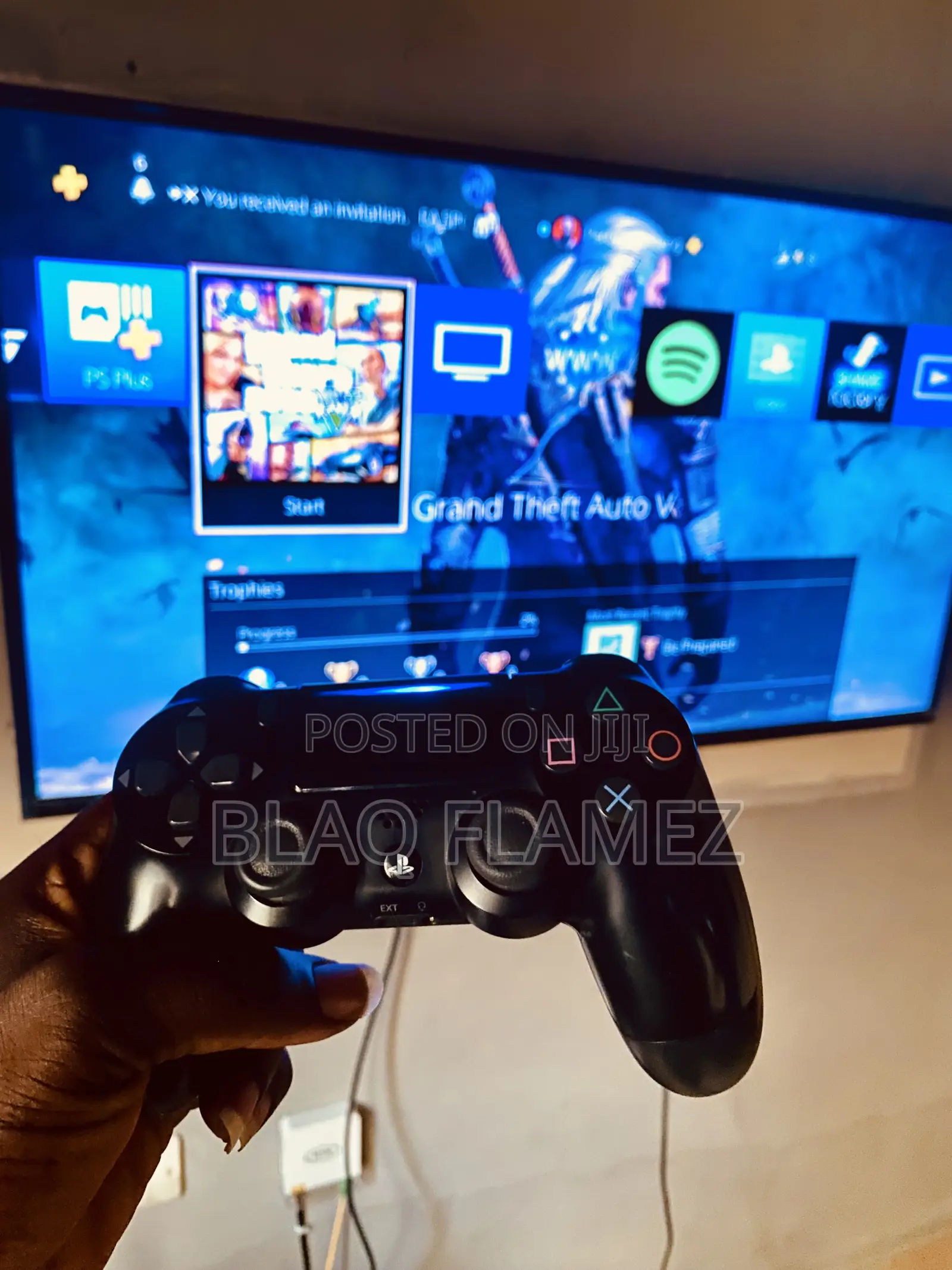 Ps4 Slim With Gta V, Eafc26 Online Games + Free Ps+ Subscription