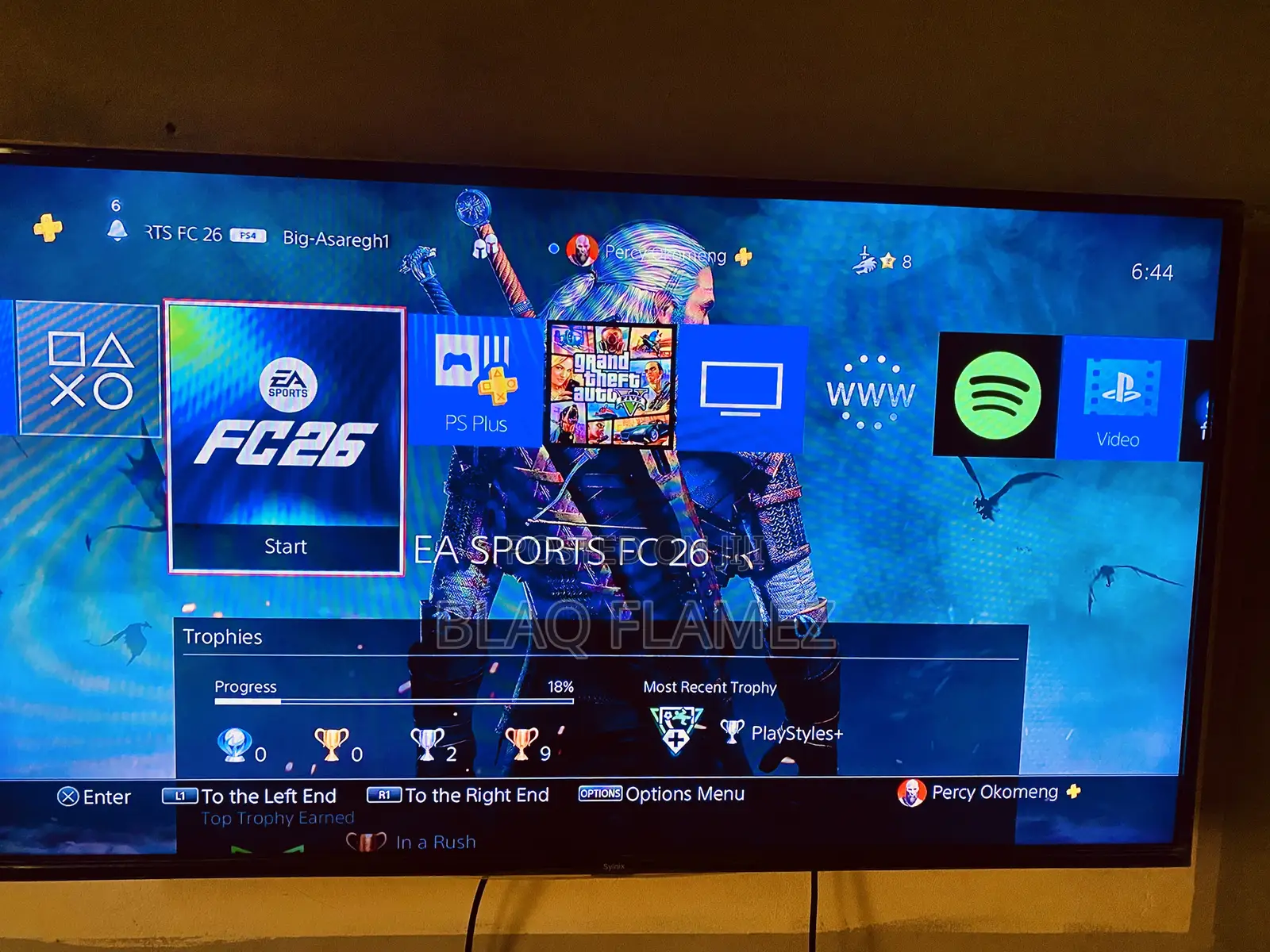 Ps4 Slim With Gta V, Eafc26 Online Games + Free Ps+ Subscription