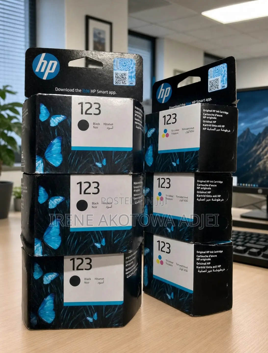 Hp 123 Black/Colour Original Ink Cartridges Hp 2130, 2620, 3630,3639