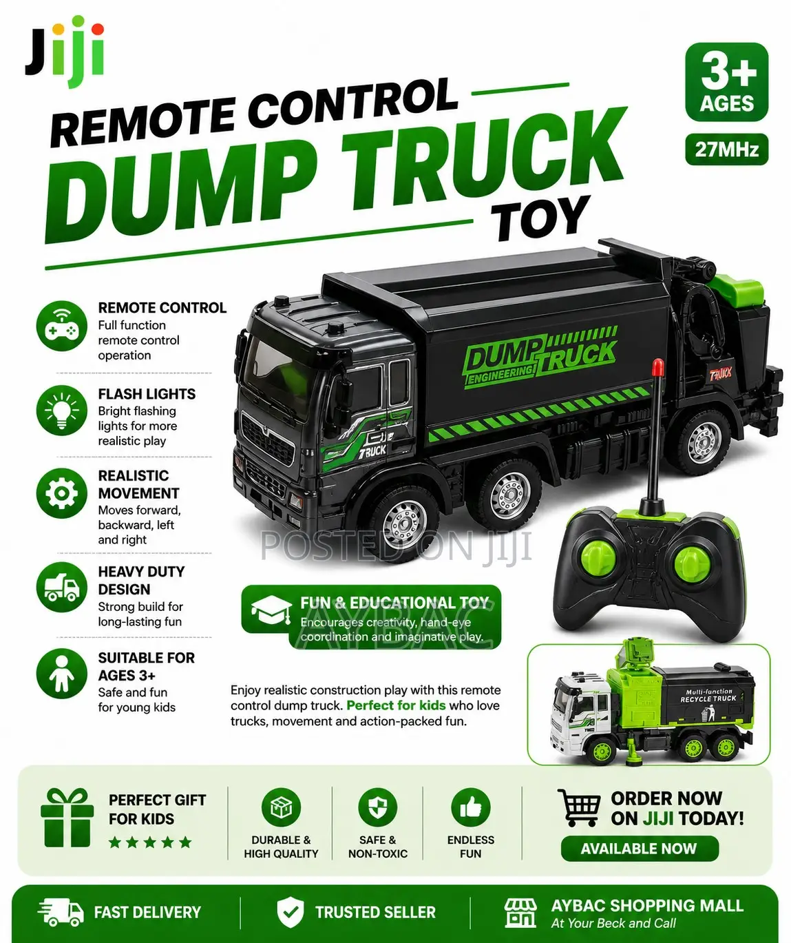 Remote Control Dump Truck Toy