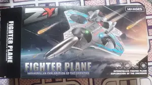 Fighter Plane Toy – Lights, Sound 360° Rotation