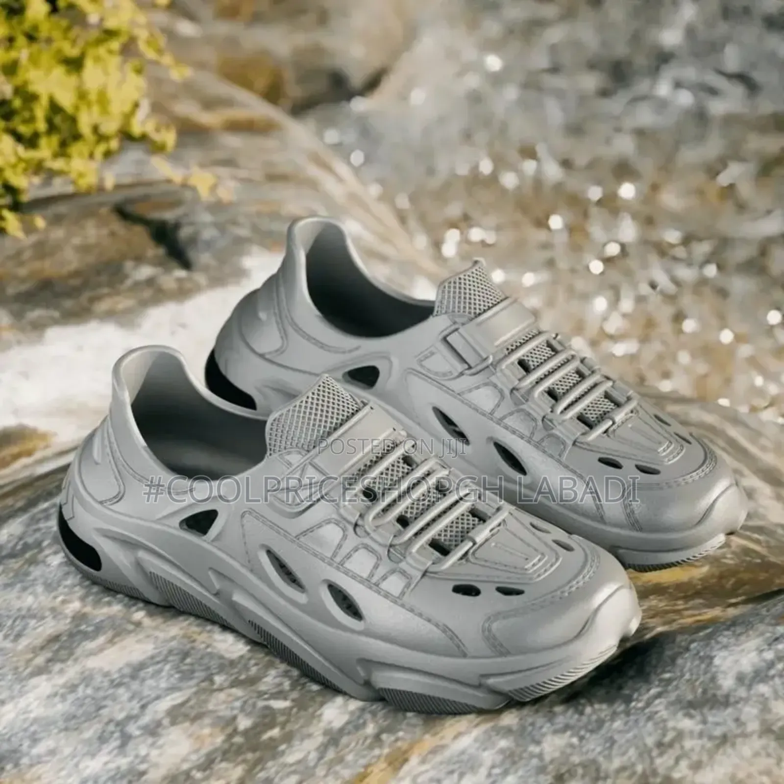 Rubber Shoes Summer Outdoor Anti Slip Eva Rubber Lace-Up