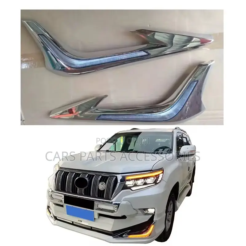 Front Bumper Complete With Led Lights Land Cruiser Pardo 2018