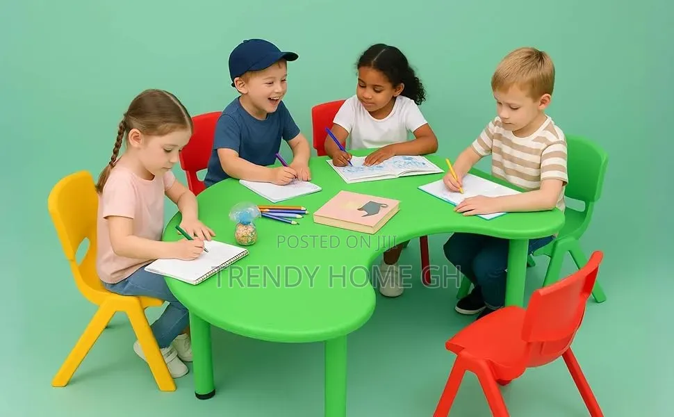 Kids Half-moon Table Front Round Shape, Perfect For Home Use