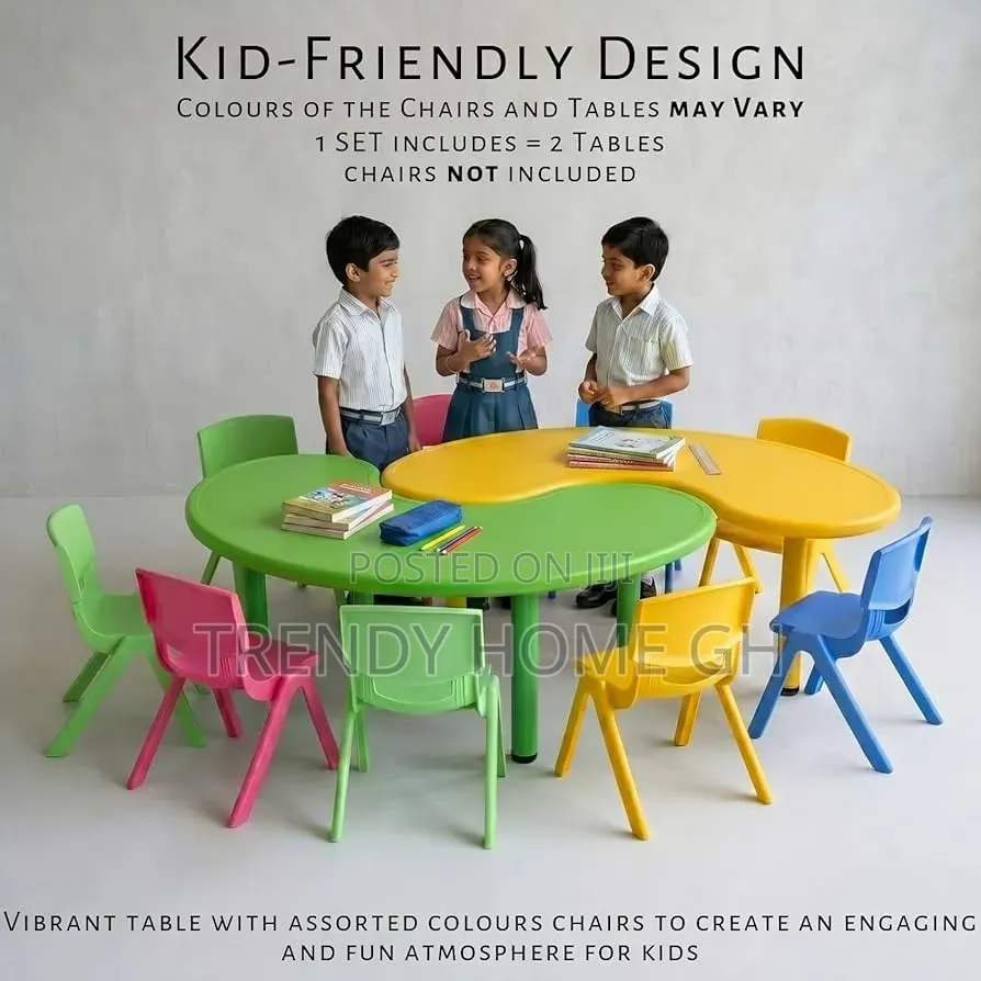 Kids Half-moon Table Front Round Shape, Perfect For Home Use
