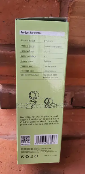 Turbo Handheld Fan (Model Po-F007)