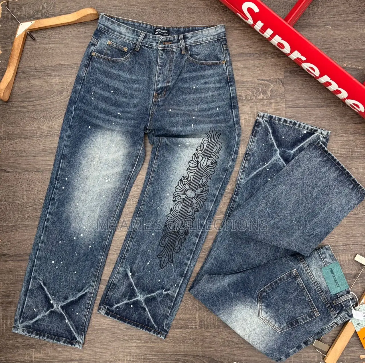 Men’S Designed Baggy Jeans (Sizes 32, 33, 34, 36, 38 )