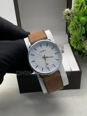 Leather Strap Hoursly Anti-Fade Unisex Watch