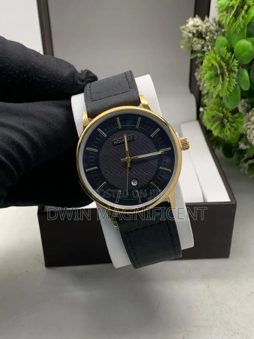 Leather Strap Hoursly Anti-Fade Unisex Watch