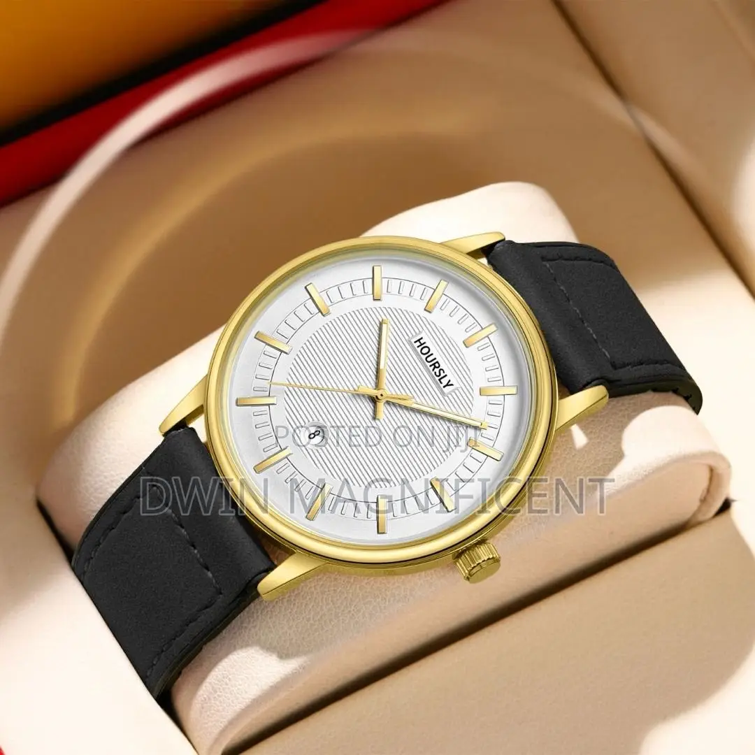 Leather Strap Hoursly Anti-Fade Unisex Watch