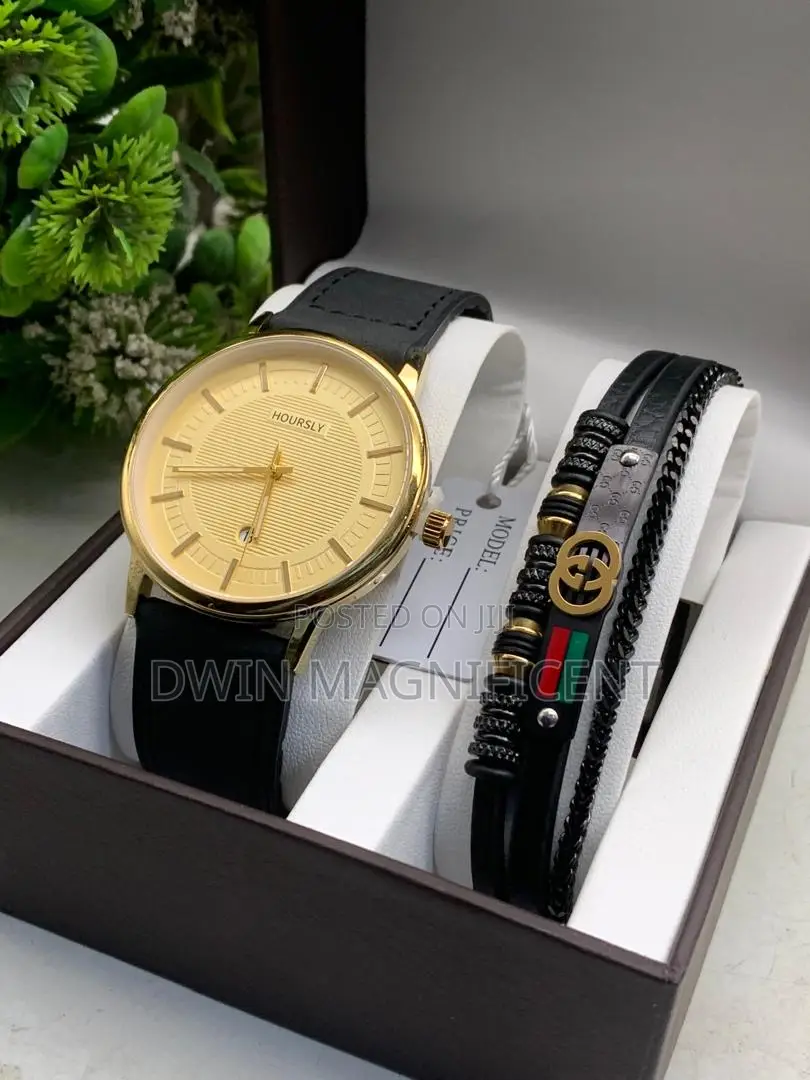 Leather Strap Hoursly Anti-Fade Unisex Watch