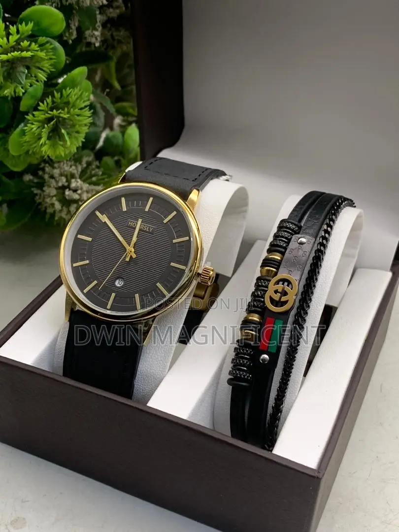 Leather Strap Hoursly Anti-Fade Unisex Watch