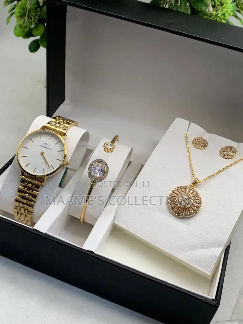 Ladies Watch and Jewellery Set