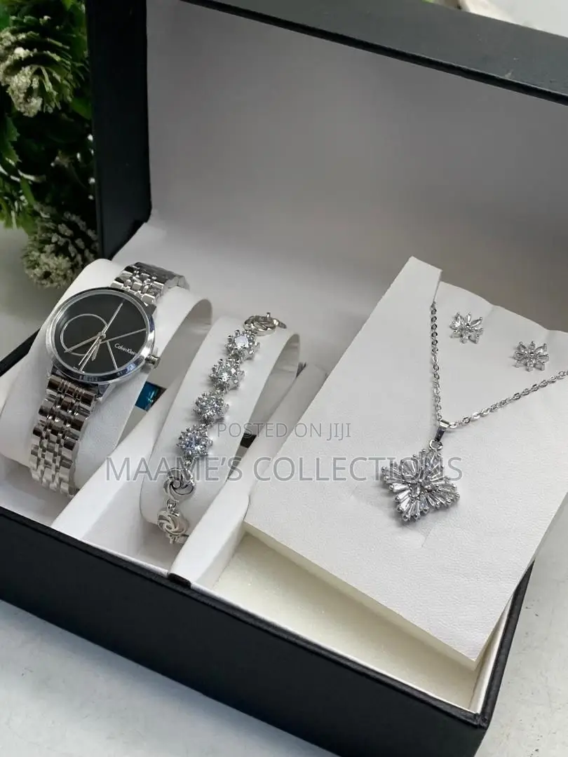 Ladies Watch and Jewellery Set