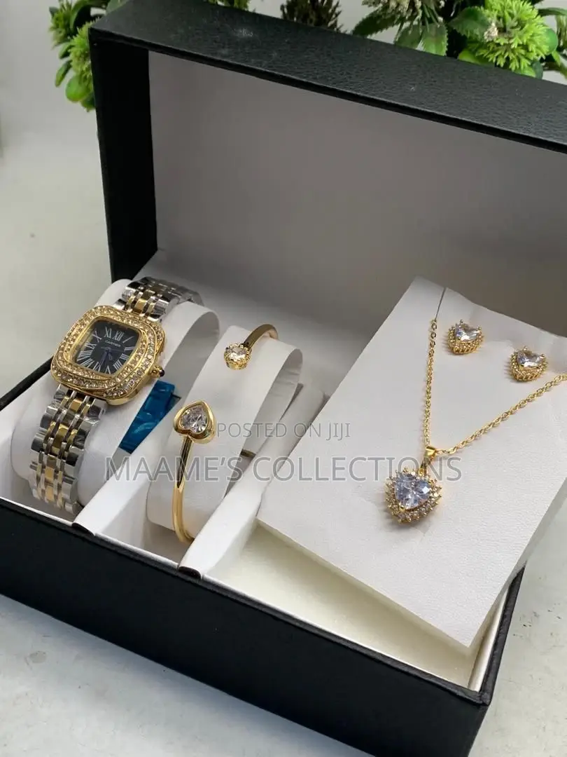 Ladies Watch and Jewellery Set