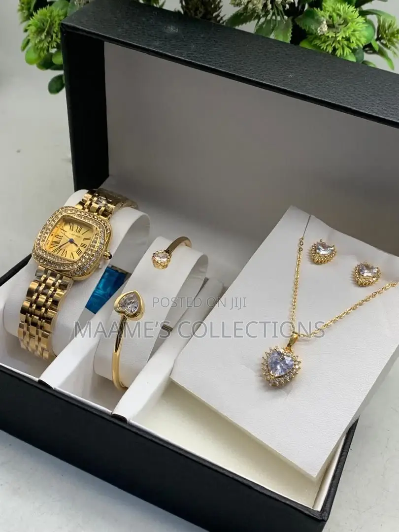 Ladies Watch and Jewellery Set