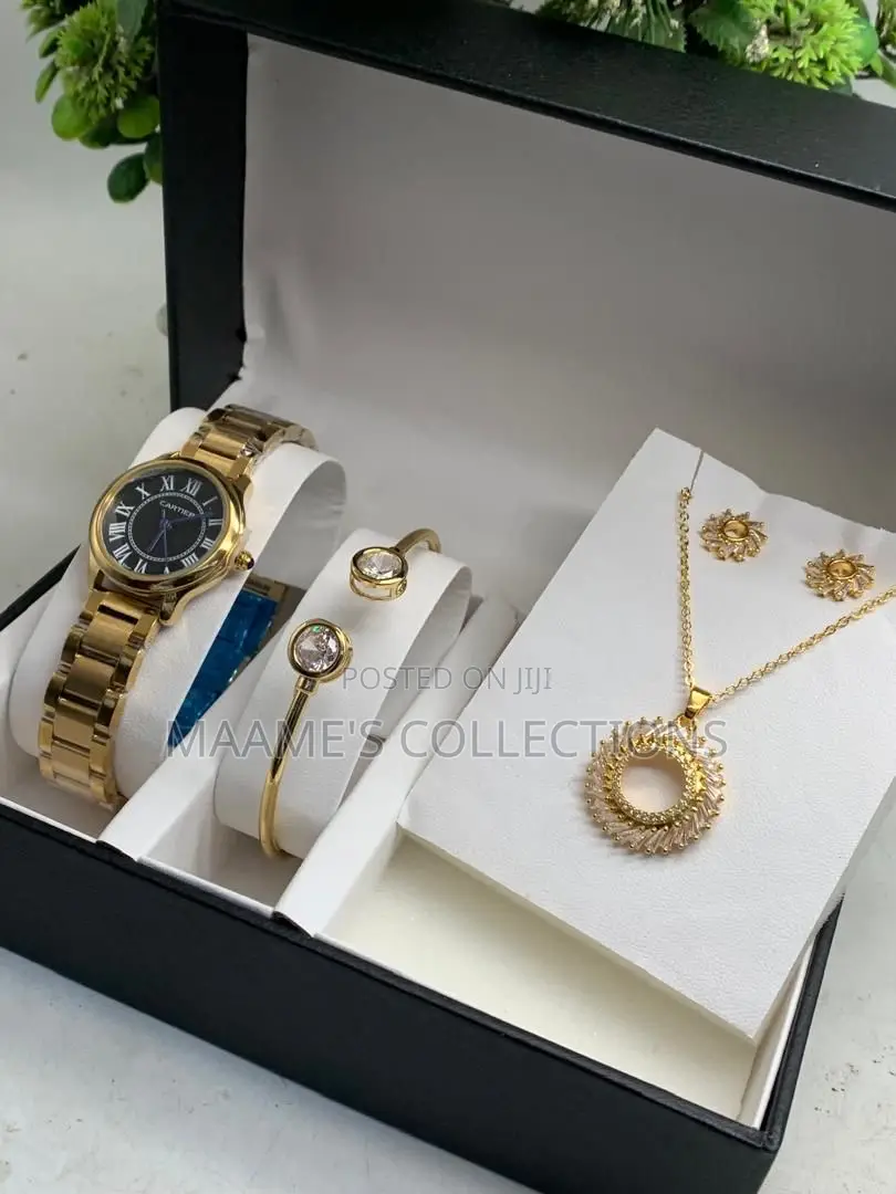 Ladies Watch and Jewellery Set