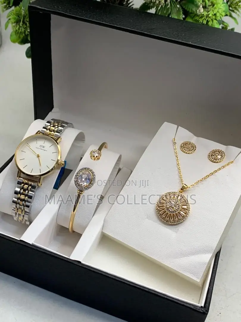 Ladies Watch and Jewellery Set