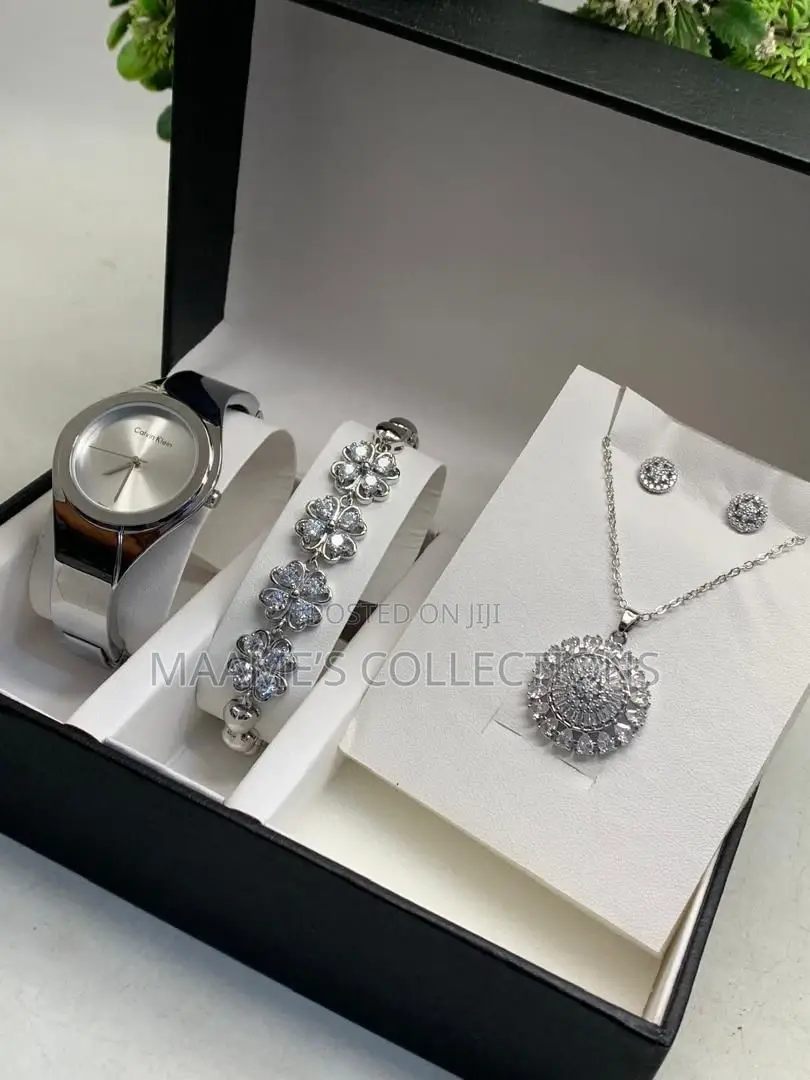 Ladies Watch and Jewellery Set
