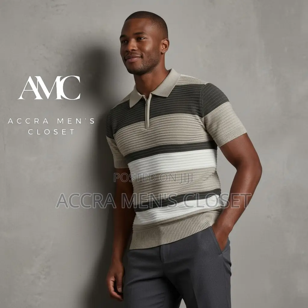 Men's Smart Casual Knit Polo Shirts, Office Weekend Wear