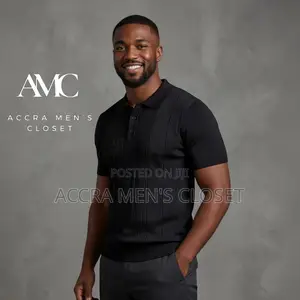 Men's Smart Casual Knit Polo Shirts, Office Weekend Wear