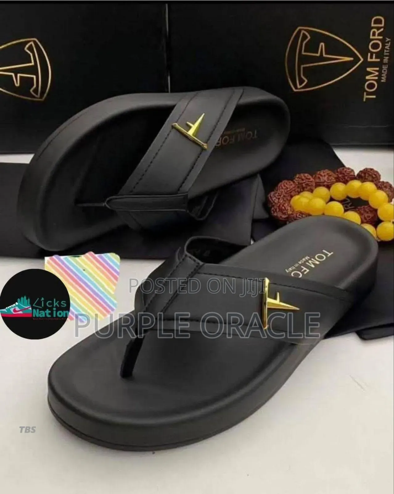 Tom Ford Slippers in Black Black