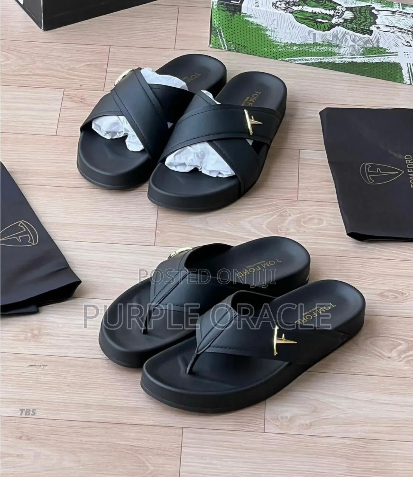 Tom Ford Slippers in Black Black