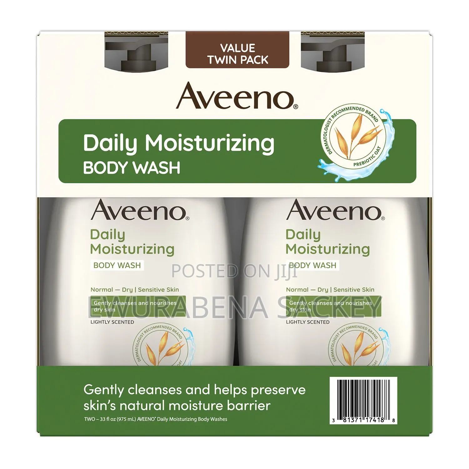 Aveeno Body Wash Twin Pack (Us Imported) - For Glowing Skin