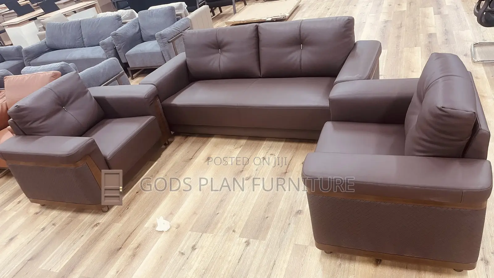 Executive Office Sofa Set (3+1+1)
