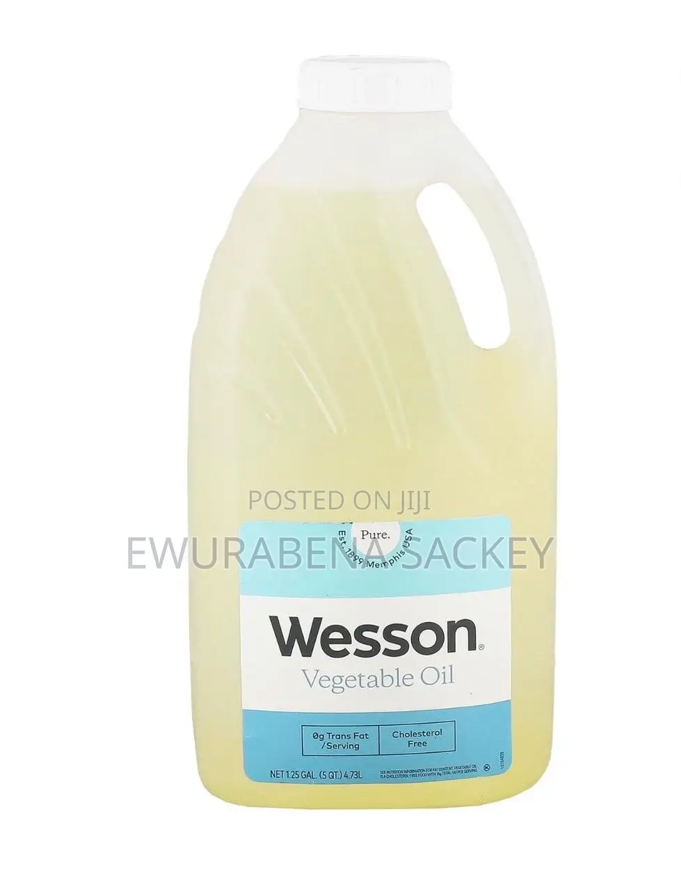 Original Wesson Pure Vegetable Oil (Big Gallon 4.73l) - From Usa