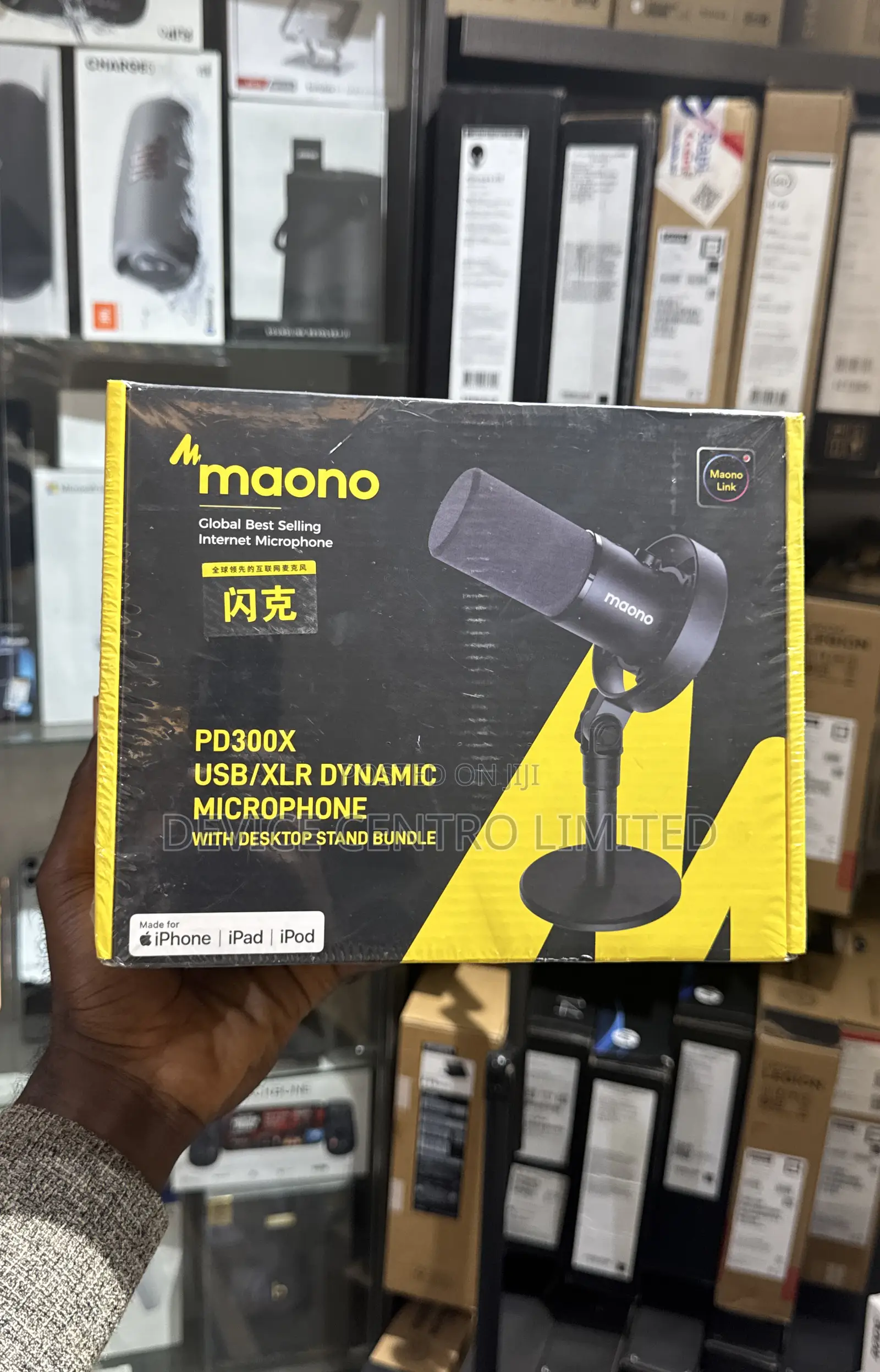 Maono Pd300x Podcast Microphone (Xlr/Usb) With Desktop Stand