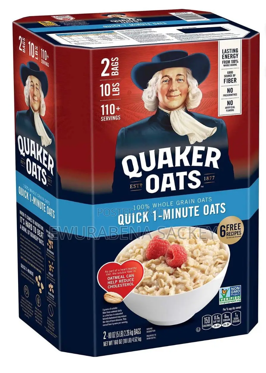 Family Size Us Quaker Oats (10lb Box)
