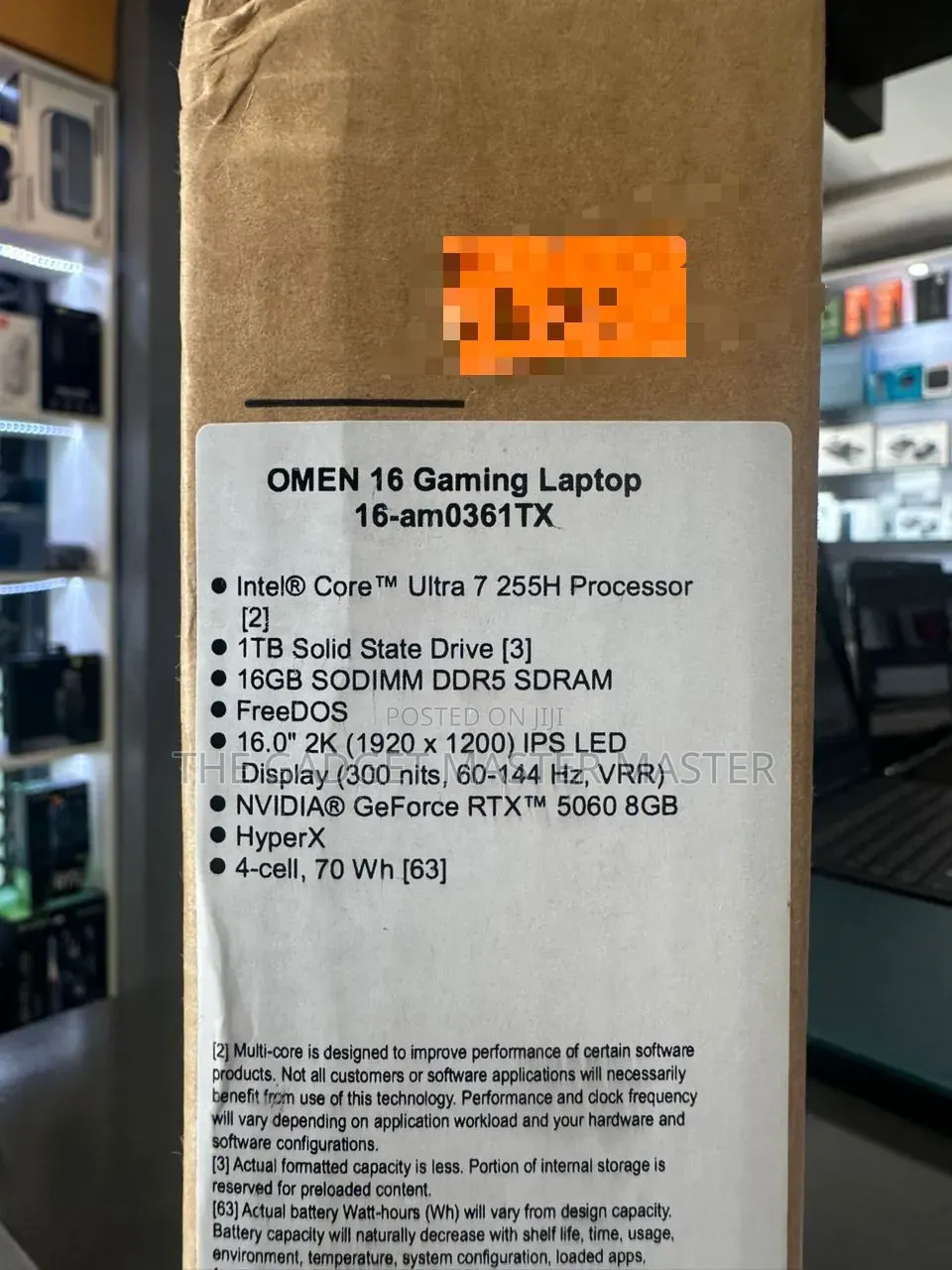 New Laptop HP Omen 16 16GB Intel Core Ultra 7 SSD 1T