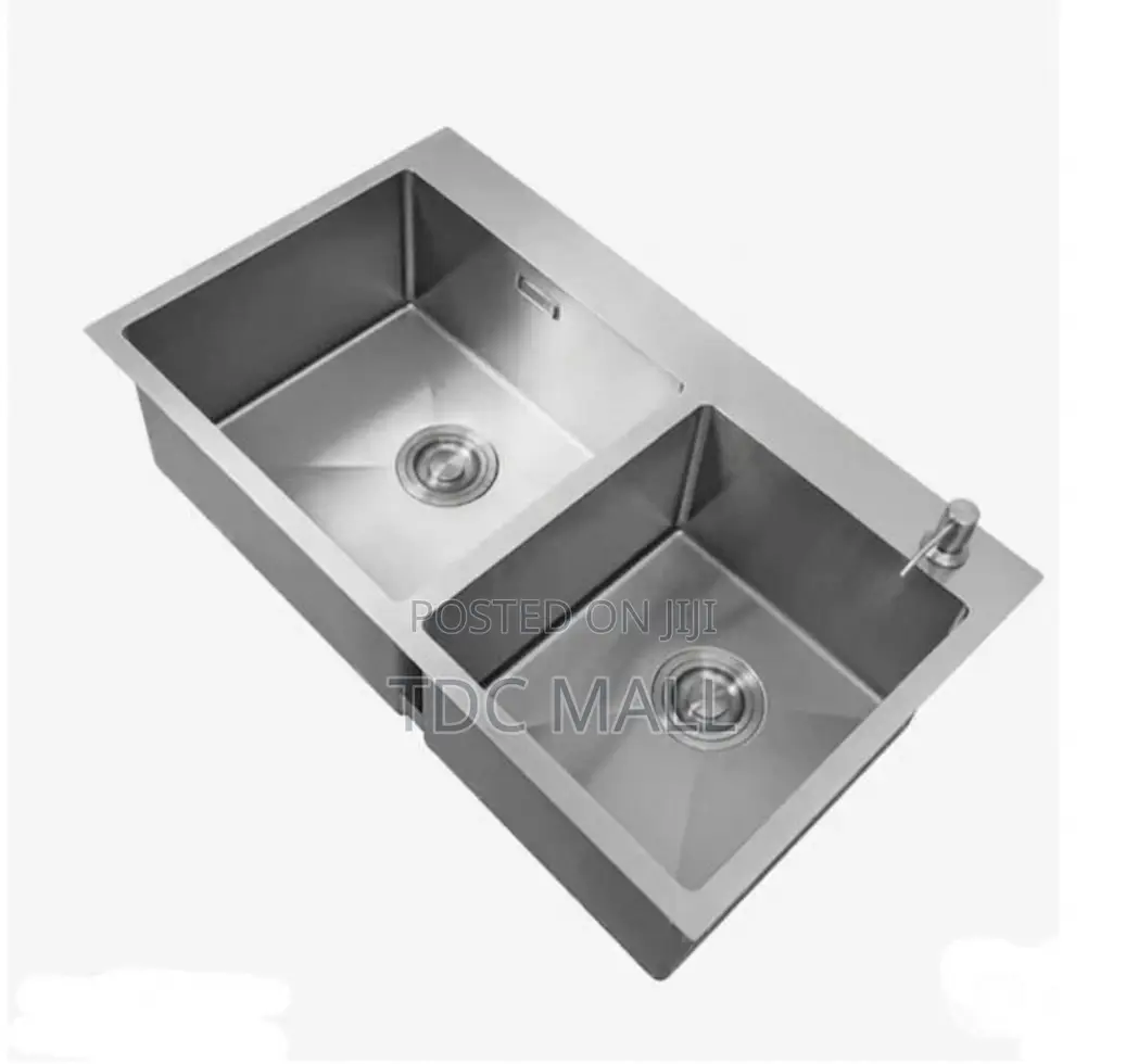 Executive Double Sink With Accessories - Silver