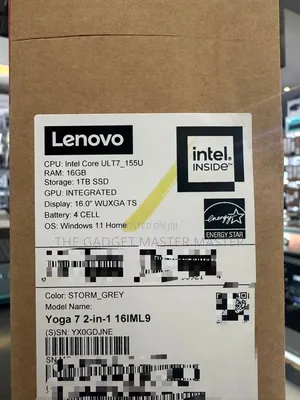 New Laptop Lenovo Yoga 7i 16GB Intel Core Ultra 7 SSD 1T