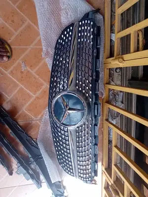 Grille for Mercedes C-Class Black Chrome Amg Style