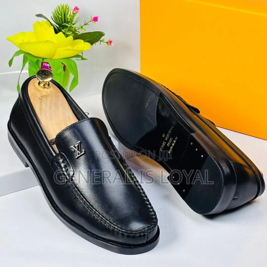 Louis Vuitton Black Penny Men’S Loafers
