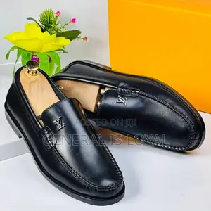 Louis Vuitton Black Penny Men’S Loafers
