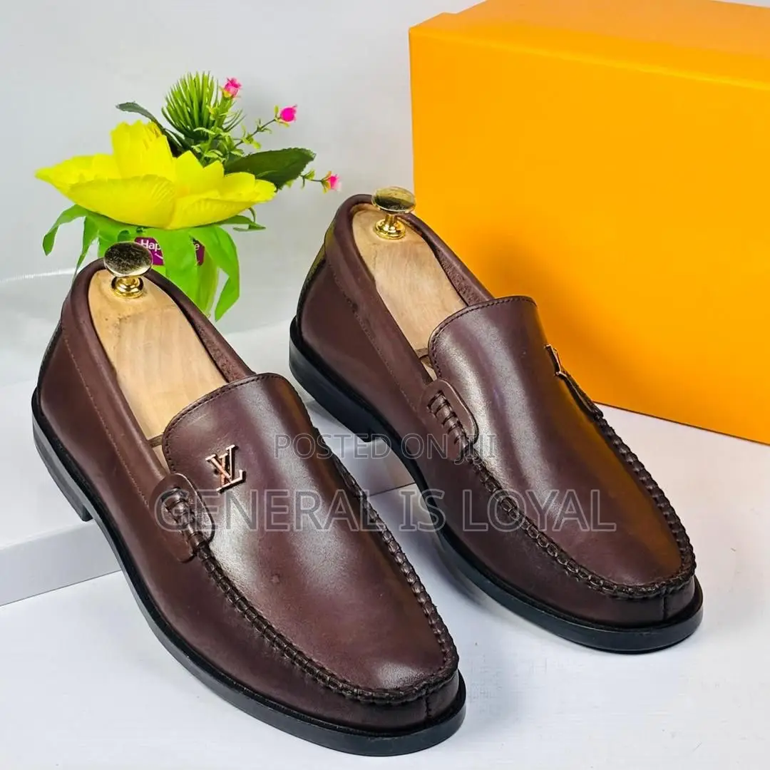 Louis Vuitton Brown Easy Wear Penny Men’S Loafers