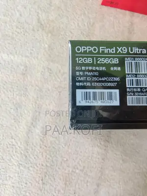 New Oppo Find X9 Ultra 256 GB Black