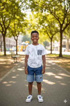 Boy Jeans Shorts and Top Set (Ages 1-10) - Stylish Casual