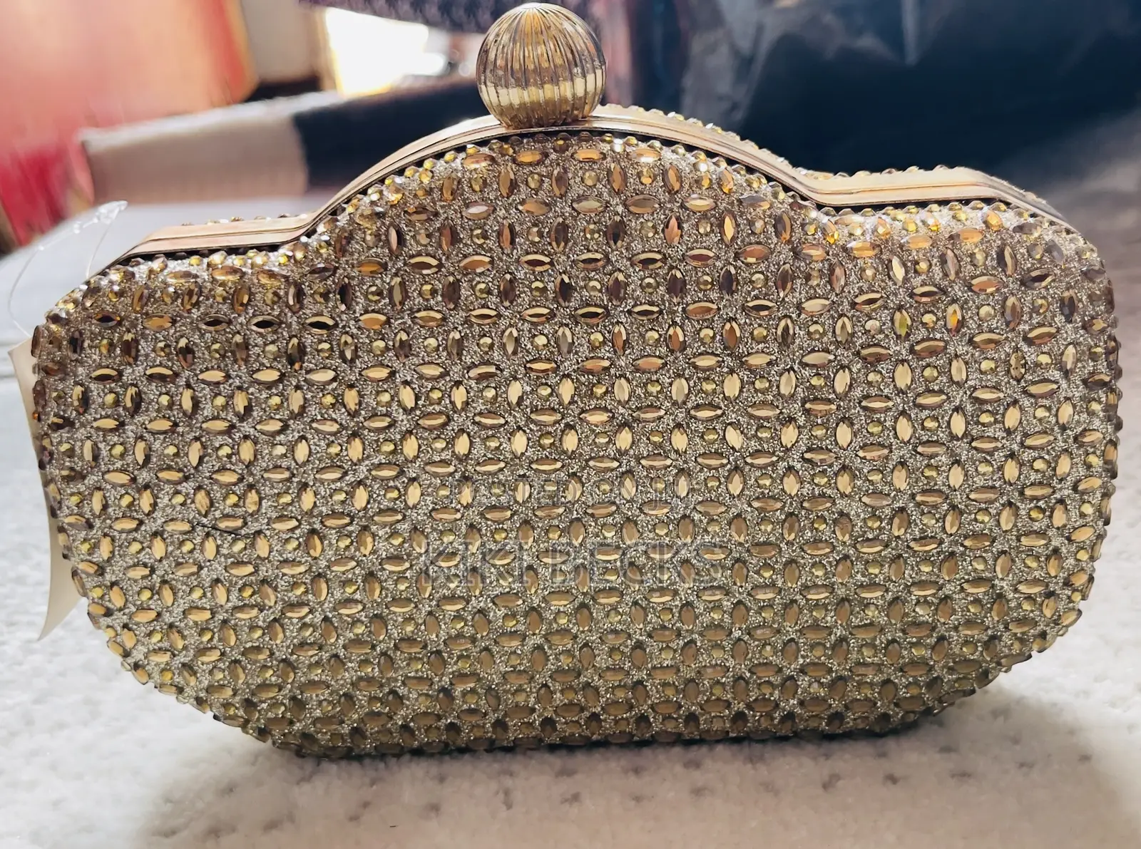 Ladies Gold Clutch Bag
