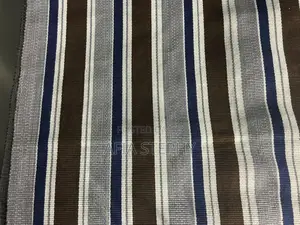 Brown, Blue-Black and White Mixed Kente Available .