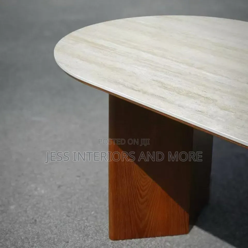 Dining Table Only (Travertine Top)