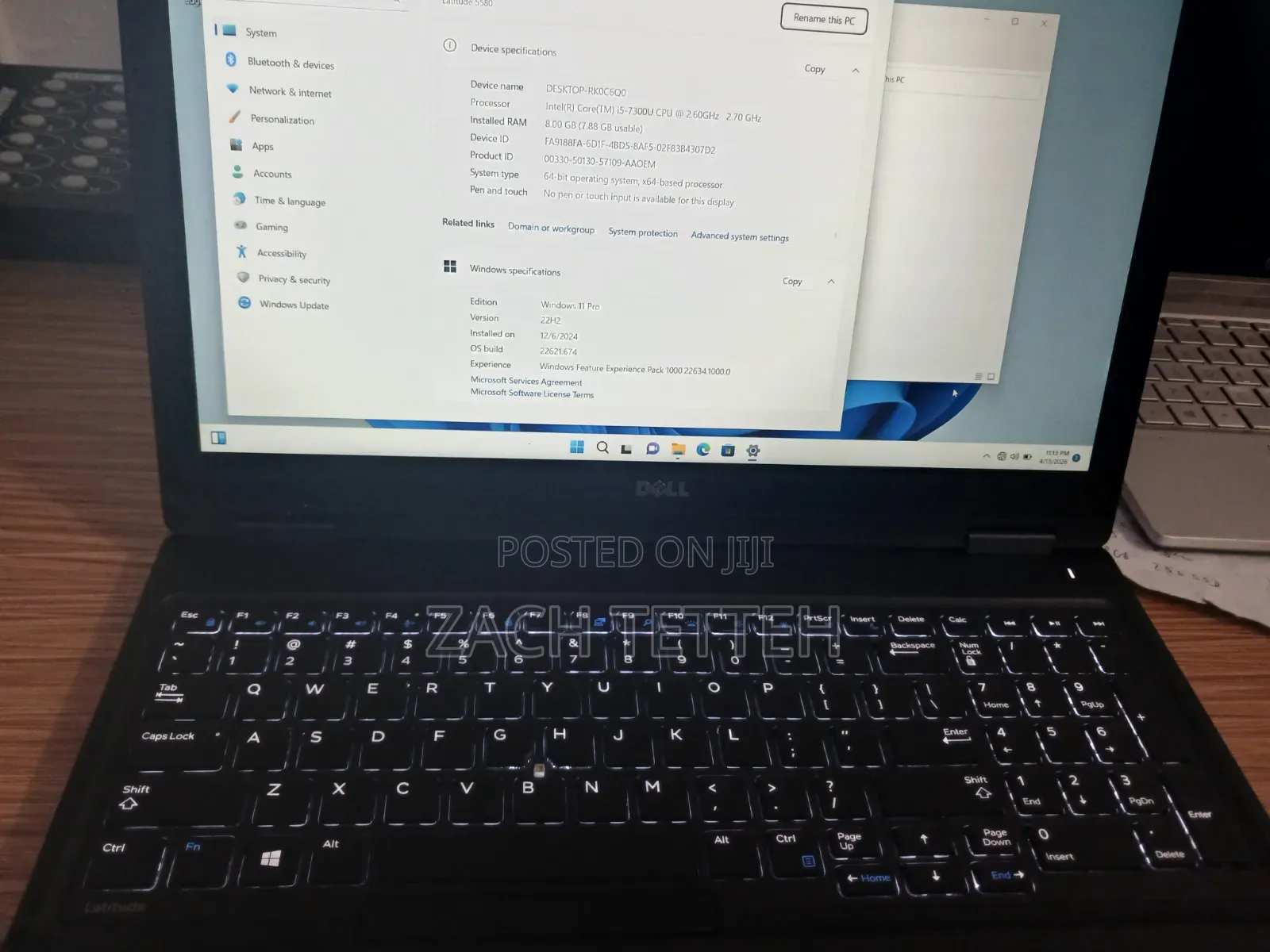 Laptop Dell Latitude 5580 8GB Intel Core i5 HDD 128GB