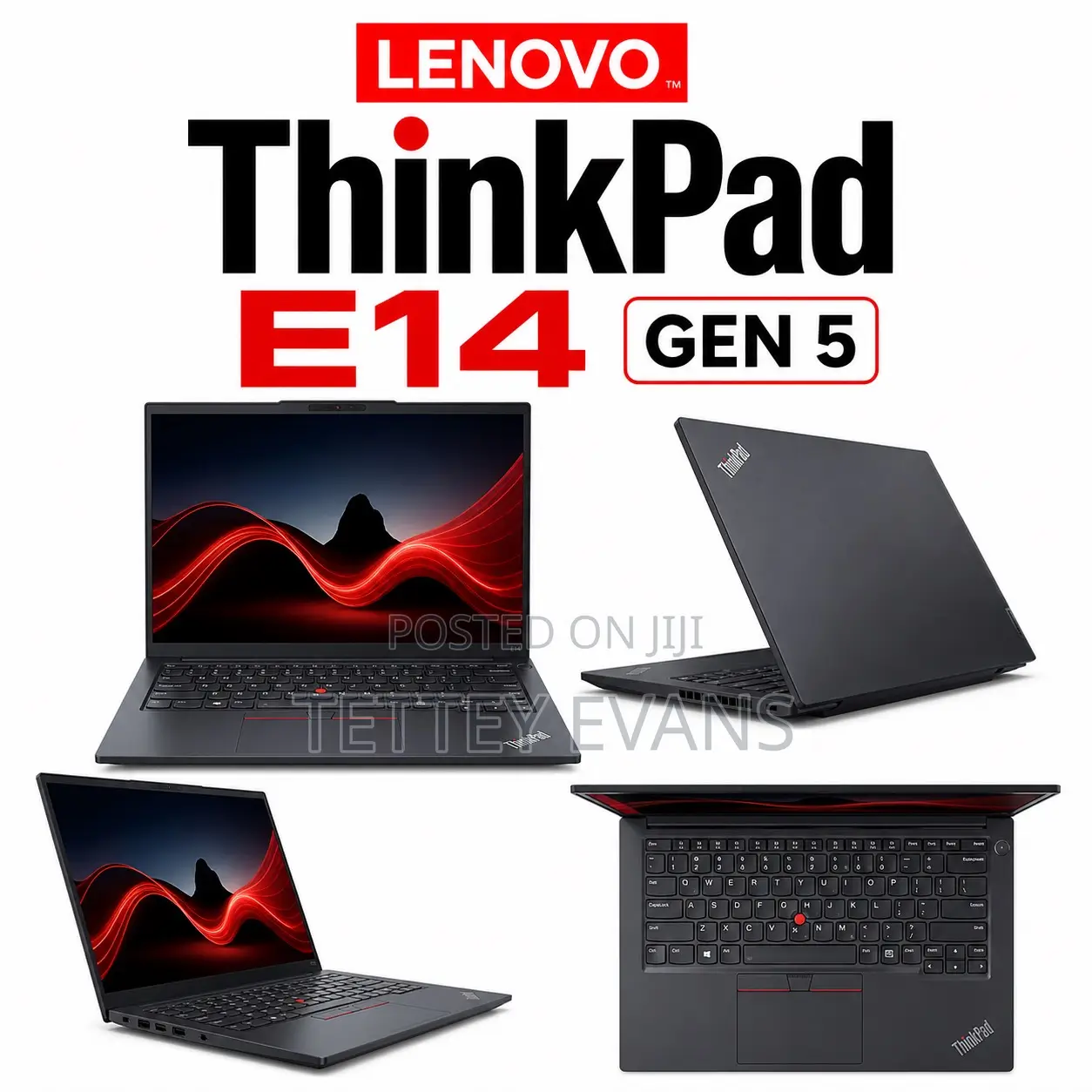 New Laptop Lenovo ThinkPad E14 Gen 5 16GB Intel Core i5 SSD 512GB